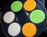 A picture of step 9 of Tricolour honey pancakes.