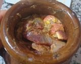 A picture of step 2 of Tangia Marrakchia.