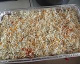 A picture of step 5 of Patricia's love up on me lasagna.