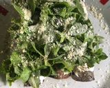 Foto del paso 7 de la receta: Tacos de rajas- requesón de tortilla azul