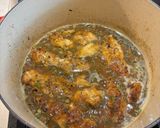 A picture of step 4 of Chicken Piccata.