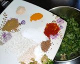 A picture of step 3 of Methi pakoda.