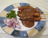 Foto langkah ke 14 dari resep Sate Ayam Bumbu kacang Aka Sate ayam madura enakkkkkkks🍢🍢🍢😋😋😋.