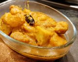 A picture of step 9 of Niramish Gathi Kochur Torkari // Yum Curry.