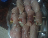 Foto del paso 2 de la receta: Flamenquines de pollo con jamón serrano y espárragos blancos