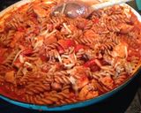 A picture of step 9 of Wholewheat chicken pasta.