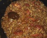 A picture of step 4 of Bolognese sauce.