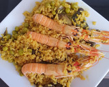 Foto del paso 6 de la receta: Arroz integral de cigalitas con fondo de restos pescado asado