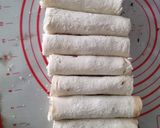 Foto langkah ke 6 dari resep 47. Choco Banana Roll Simple.