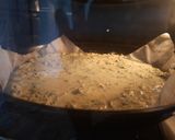 A picture of step 5 of Pizza (chicken pizza with spinach).