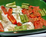 Foto del paso 1 de la receta Dorada al horno con salsa Rouille y verduras asadas