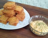 Foto langkah ke 7 dari resep Sandwich Goreng Ayam Udang.