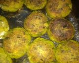 A picture of step 1 of Green spinach patties with Broccoli almond soup.