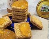 A picture of step 2 of Creamy Biscuits jam bites.