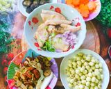 Hình bước làm 1 của món Canh gà tiềm hạt sen