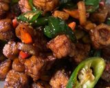 Foto langkah ke 8 dari resep Tempe Cumi Asin Kecap Cabe Hejo.