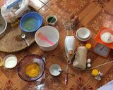 Foto langkah ke 3 dari resep Bolu pandan shifon lembut.