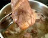 A picture of step 1 of My Lambs Hearts in a Minty Gravy 💕.