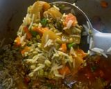 A picture of step 5 of Moong daal vegetable khichdi.