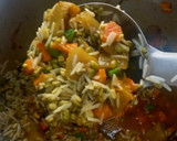 A picture of step 5 of Moong daal vegetable khichdi.