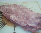Foto del paso 3 de la receta: Solomillo de cerdo relleno y envuelto en hojaldre al horno