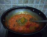 A picture of step 5 of Dhaba style paneer.