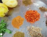 A picture of step 3 of Samosa chat.