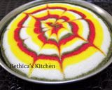 A picture of step 7 of Multi Coloured Designer Idli Cake.