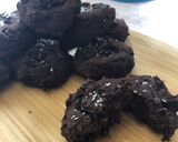 A picture of step 8 of Chocolatey black bean bites - vegan.