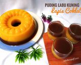 Foto langkah ke 5 dari resep Puding Labu Kuning Lapis Coklat.