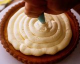 A picture of step 20 of Mango Frangipane Tart | Gorgeous Orange Yellow Tart.