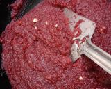 A picture of step 3 of Beetroot rava kesari.