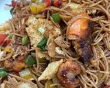 A picture of step 7 of Chinese fried rice stick.