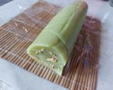 Foto langkah ke 6 dari resep Mochi Gulung Pandan isi Kacang.