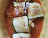 Foto del paso 2 de la receta: Rolls de zucchini rellenos de jamón y queso👩‍🍳
