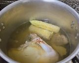 Hình bước làm 3 của món Súp nấm ngô gà