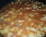 A picture of step 2 of Red sauce potatoes.