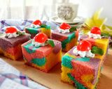 Foto langkah ke 7 dari resep Unicorn Steamed Cake.