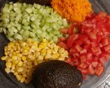 Une image de l'étape 1 de Pokebowl poulet cacahuète.
