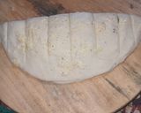 A picture of step 6 of Garlic bread (without yeast).