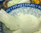 A picture of step 4 of Baechu Buchimgae (Napa Cabbage Pancakes).