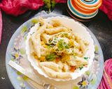 A picture of step 4 of Cheesey Creamy White sauce pasta.