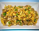 เนื้อสับผัดไข่กระเทียมเจียว วิธีทำสูตร 4 รูป