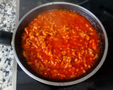 Foto del paso 4 de la receta: Plumas a la boloñesa con 5 quesos al horno