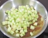 A picture of step 2 of Watermelon rind subji.