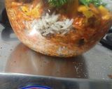 A picture of step 11 of Brown rice with Mexican curry (no onion no garlic).