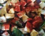 Aloo baingan sabzi(potato, eggplant vegetable) recipe step 4 photo