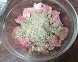 Foto del paso 1 de la receta: Guiso de garbanzos con espinacas y carne de cochino