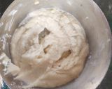 A picture of step 1 of Dahi vada (white udad dal).