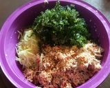 Foto langkah ke 2 dari resep Trancam Latoh(rumput laut) dg ikan panggang pe dan mangga muda.
